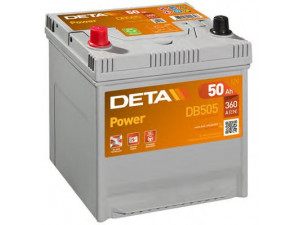 DETA DB505 starterio akumuliatorius; starterio akumuliatorius 
 Elektros įranga -> Akumuliatorius
E3710050C1