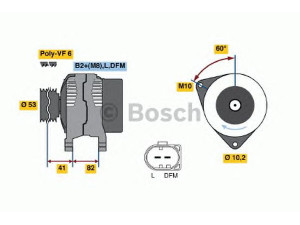 BOSCH 0 986 046 520 kintamosios srovės generatorius 
 Elektros įranga -> Kint. sr. generatorius/dalys -> Kintamosios srovės generatorius
996 603 012 02, 996 603 012 04