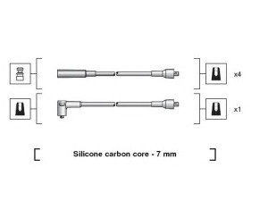 MAGNETI MARELLI 941318111202 uždegimo laido komplektas 
 Kibirkšties / kaitinamasis uždegimas -> Uždegimo laidai/jungtys