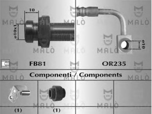 MAL? 81016 stabdžių žarnelė 
 Stabdžių sistema -> Stabdžių žarnelės
K04862211AC