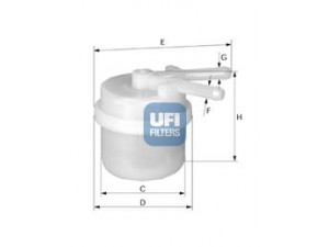 UFI 31.007.00 kuro filtras
23300-41030, 23300-41031