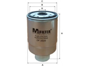 MFILTER DF 3509 kuro filtras 
 Filtrai -> Kuro filtras
13 32 1 329 270, MR 355233, 16403-6F900