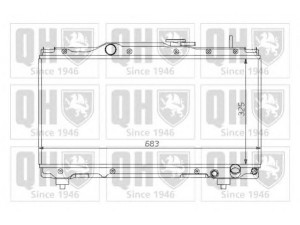 QUINTON HAZELL QER1393 radiatorius, variklio aušinimas 
 Aušinimo sistema -> Radiatorius/alyvos aušintuvas -> Radiatorius/dalys
16400 03090, 16400 74840