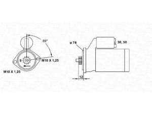 MAGNETI MARELLI 943241042010 starteris 
 Elektros įranga -> Starterio sistema -> Starteris
0280008060, 0280008620, 0280009070