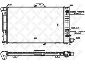 STELLOX 10-26228-SX radiatorius, variklio aušinimas 
 Aušinimo sistema -> Radiatorius/alyvos aušintuvas -> Radiatorius/dalys
4358040, 4360327, 46 60 293, 7599194