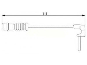 BREMSI WI0597 įspėjimo kontaktas, stabdžių trinkelių susidėvėjimas 
 Stabdžių sistema -> Susidėvėjimo indikatorius, stabdžių trinkelės
1635401517, 1635401717