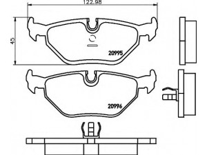 HELLA 8DB 355 007-421 stabdžių trinkelių rinkinys, diskinis stabdys 
 Techninės priežiūros dalys -> Papildomas remontas
34211157044, 34211157334, 34211157563