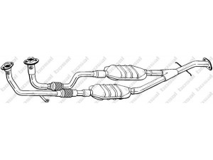 BOSAL 098-547 katalizatoriaus keitiklis 
 Išmetimo sistema -> Katalizatoriaus keitiklis
R1620023