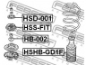 FEBEST HB-002 frikcinis guolis, pakabos statramsčio atramos montavimas 
 Ašies montavimas/vairavimo mechanizmas/ratai -> Montavimas, pakabos statramstis
5035.57, 51726-SAA-003, 51726-SAA-013