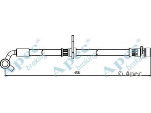 APEC braking HOS4002 stabdžių žarnelė 
 Stabdžių sistema -> Stabdžių žarnelės
01466SJF010