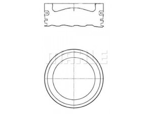 MAHLE ORIGINAL E48760 0.30 stūmoklis