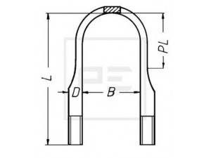 PE Automotive 015.191-90A lingės spaustukas