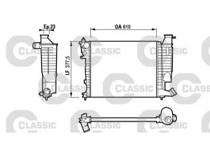 VALEO 232535 radiatorius, variklio aušinimas 
 Aušinimo sistema -> Radiatorius/alyvos aušintuvas -> Radiatorius/dalys
1330-45, 133045, 1330-45, 133045
