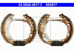 ATE 03.0520-3817.3 stabdžių trinkelių komplektas 
 Techninės priežiūros dalys -> Papildomas remontas
60 01 551 413, 77 01 206 430, 77 01 207 179