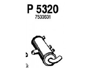FENNO P5320 vidurinis duslintuvas 
 Išmetimo sistema -> Duslintuvas
7533631