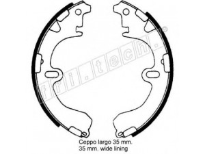 fri.tech. 17331 stabdžių trinkelių komplektas