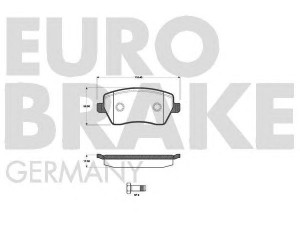 EUROBRAKE 5502222258 stabdžių trinkelių rinkinys, diskinis stabdys 
 Techninės priežiūros dalys -> Papildomas remontas
4154210510, 41060AX625, 7701208422
