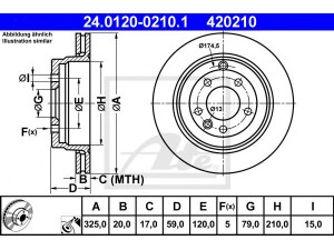 ATE 24.0120-0210.1 stabdžių diskas 
 Dviratė transporto priemonės -> Stabdžių sistema -> Stabdžių diskai / priedai
SDB000634, SDB000635, SDB000636