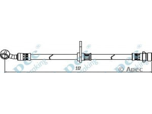 APEC braking HOS3993 stabdžių žarnelė 
 Stabdžių sistema -> Stabdžių žarnelės
01464TR0A00