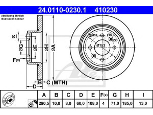 ATE 24.0110-0230.1 stabdžių diskas 
 Dviratė transporto priemonės -> Stabdžių sistema -> Stabdžių diskai / priedai
4246 L7, 4246 T6, 4246 T7