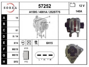 EAI 57252 kintamosios srovės generatorius
3140067J00