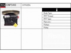 DELCO REMY DSP346 hidraulinis siurblys, vairo sistema 
 Vairavimas -> Vairo pavara/siurblys