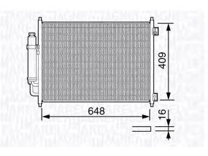 MAGNETI MARELLI 350203669000 kondensatorius, oro kondicionierius 
 Oro kondicionavimas -> Kondensatorius