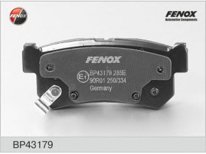 FENOX BP43179 stabdžių trinkelių rinkinys, diskinis stabdys 
 Techninės priežiūros dalys -> Papildomas remontas
4841308000, 4841308050, 4841308051