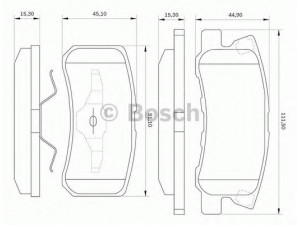 BOSCH 0 986 BB0 591 stabdžių trinkelių rinkinys, diskinis stabdys 
 Techninės priežiūros dalys -> Papildomas remontas