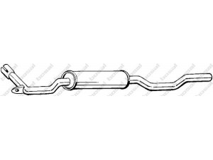 BOSAL 278-891 priekinis duslintuvas 
 Išmetimo sistema -> Duslintuvas
321 253 209 E, 055 253 209 AD, 321 253 209 E