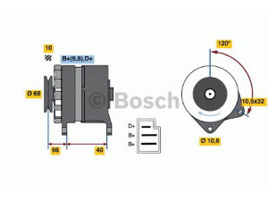 BOSCH 0 986 035 780 kintamosios srovės generatorius 
 Elektros įranga -> Kint. sr. generatorius/dalys -> Kintamosios srovės generatorius
XO3 954 493 0