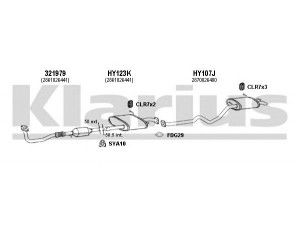 KLARIUS 450085U išmetimo sistema