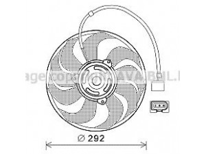 PRASCO VW7533 ventiliatorius, radiatoriaus 
 Aušinimo sistema -> Oro aušinimas
6Q0959455J, 6Q0959455J, 6Q0959455J