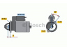 BOSCH 0 986 013 070 starteris 
 Elektros įranga -> Starterio sistema -> Starteris
1008802, 5014236, 85GB 11000 DA