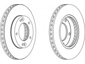 FERODO DDF1290-1 stabdžių diskas 
 Dviratė transporto priemonės -> Stabdžių sistema -> Stabdžių diskai / priedai
517123E000, 424310P010