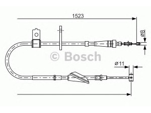 BOSCH 1 987 482 092 trosas, stovėjimo stabdys 
 Stabdžių sistema -> Valdymo svirtys/trosai
54410 86G00 000, 54410-86G00