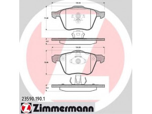 ZIMMERMANN 23590.190.1 stabdžių trinkelių rinkinys, diskinis stabdys 
 Techninės priežiūros dalys -> Papildomas remontas
30793265