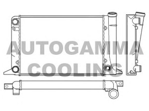 AUTOGAMMA 100040 radiatorius, variklio aušinimas 
 Aušinimo sistema -> Radiatorius/alyvos aušintuvas -> Radiatorius/dalys
811121253