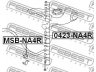 FEBEST MSB-NA4R skersinio stabilizatoriaus įvorių komplektas 
 Ašies montavimas/vairavimo mechanizmas/ratai -> Stabilizatorius/fiksatoriai -> Sklendės
4156A001