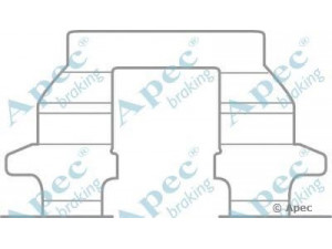 APEC braking KIT1060 priedų komplektas, stabdžių trinkelė 
 Stabdžių sistema -> Būgninis stabdys -> Dalys/priedai