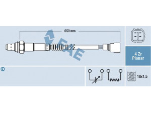 FAE 77519 lambda jutiklis 
 Išmetimo sistema -> Lambda jutiklis
89465-20720, 89465-20720