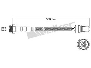 WALKER PRODUCTS 250-24952 lambda jutiklis 
 Išmetimo sistema -> Jutiklis/zondas
000 540 57 17