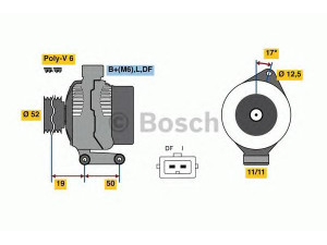 BOSCH 0 986 080 230 kintamosios srovės generatorius 
 Elektros įranga -> Kint. sr. generatorius/dalys -> Kintamosios srovės generatorius
1088304, 1098747, 1122238, 98MF 10300 CA