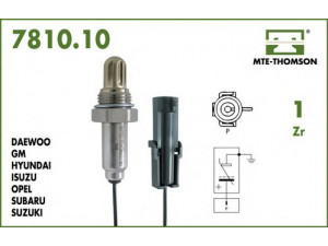 MTE-THOMSON 7810.10.046 lambda jutiklis 
 Variklis -> Variklio elektra
33004243, 5014780AA, 53000886, 33004243