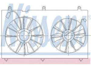 NISSENS 85270 ventiliatorius, radiatoriaus 
 Aušinimo sistema -> Oro aušinimas
19015-RAA-A02, 19020-RAA-A01, 19030-RAA-A02
