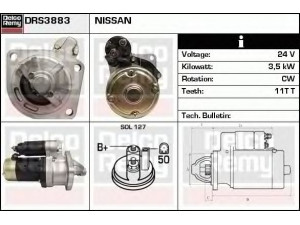 DELCO REMY DRS3883 starteris 
 Elektros įranga -> Starterio sistema -> Starteris
23300-06J01, 23300-06J02, 23300-06J04