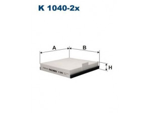 FILTRON K1040-2x filtras, salono oras 
 Techninės priežiūros dalys -> Techninės priežiūros intervalai
6025370624