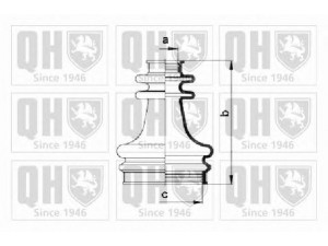 QUINTON HAZELL QJB213 gofruotoji membrana, kardaninis velenas 
 Ratų pavara -> Gofruotoji membrana
3287.65