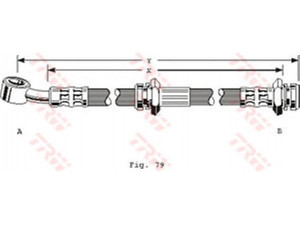 TRW PHD157 stabdžių žarnelė 
 Stabdžių sistema -> Stabdžių žarnelės
91112621, 5154085752, B911126210