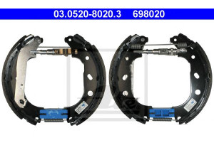 ATE 03.0520-8020.3 stabdžių trinkelių komplektas 
 Techninės priežiūros dalys -> Papildomas remontas